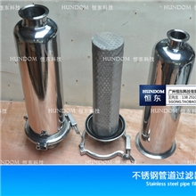 卫生级不锈钢直通管道过滤器，卫生过滤器