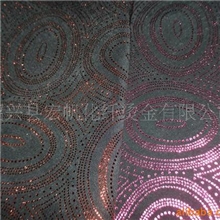 经典针织布花型，专业烫金加工