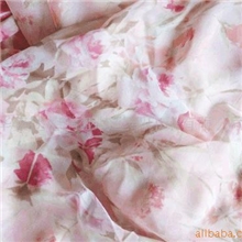 供应乔其成品印花面料或来料印花加工