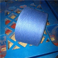 【厂家直销】供应优质气流纺再生棉纱7支蓝纱