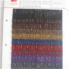 广州狮岭皮革城供应pu高光仿真皮鳄鱼纹人造革沙发皮革JXA-0112