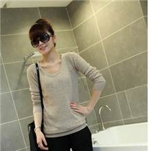 2013秋装新韩版新款毛衣女圆领麻花毛衣打底毛衣针织修身毛衣