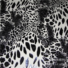供应豹纹皮膜印花面料服装面料