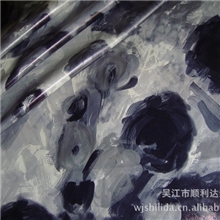 供应水墨皮膜印花服装面料