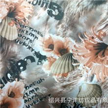 绍兴供应爆款花型290T涤塔夫印花涤纶里布时尚风衣羽绒服适用