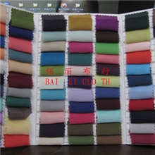 广州布料加密纯色珍珠雪纺雪纺纱布料荧光色裙子衬衣面料