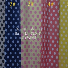 夏季韩国绒波点韩国绒厚雪纺布料0.7cm波点雪纺面料布料