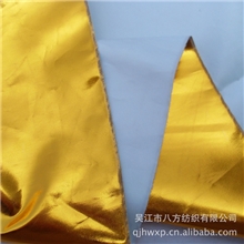 厂家加工订做烫金布料,金色布料,装饰用布