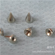 直径7mm尖钉朋克铆钉高10mm子弹头铆钉子弹头合金铆钉批发