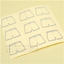 厂家低价直批量供应衣纹图样设计透明PVC不干胶标签、