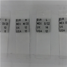 ROBERTO，VERINO尺码标，RV码标，尺码唛，辅料织造厂
