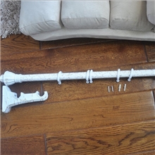 供应窗帘杆罗马杆双杆单杆白裂纹特价