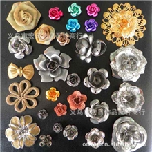 批发戒指装饰配件铜铁玫瑰花金属玫瑰花