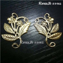 diy饰品配件古典发簪花片古装头饰材料金属片33&times;45左右花片