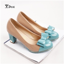 2013新款单鞋女鞋批发时尚撞色高档蝴蝶结高跟鞋品质保证