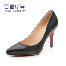 2013秋季可情小美时尚新款性感高跟鞋细跟羊纹尖头单鞋厂家批发