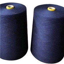 供应廉价纯棉涤棉气流纺紫色棉纱藏蓝10S-21S涤棉纱气流纺