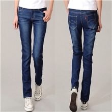 韩版大码弹力显瘦牛仔裤女长裤批发修身百搭小脚铅笔女裤子潮