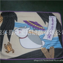 筱宝纺织定做各种卡通毛毯定位印花毛毯循环印花毛毯