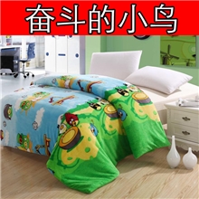 法兰绒被套珊瑚绒被套床上用品明庭家纺批发供应商四件套