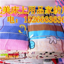 出口品质印花老粗布床单双人老粗布床单加厚粗布床单