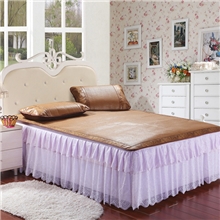 【床上用品】供应新款蕾丝床裙涤纶网纱三色床裙101一件代发