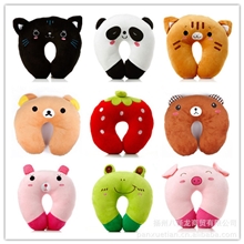 多款可爱卡通U型枕头毛绒护颈枕午睡枕午休枕颈椎枕靠枕保健