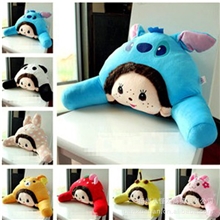 多款创意蒙奇奇变身靠背办公室白领专用靠垫汽车护腰靠腰枕