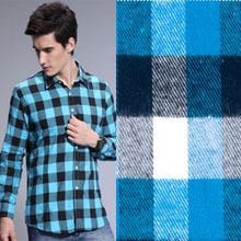 店长推荐：淘宝热卖2万件秋冬休闲衬衫面料，涤棉绒布格子面料