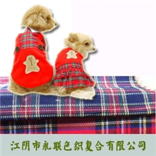 宠物经典衬衫格子面料，T/R.中长