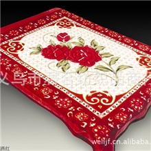 绍兴毛毯厂家供应童毯毛毯床单珊瑚绒毯子家纺素色压花