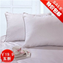 【瑞莱丝】新款正品磨毛压花枕头、枕芯太空棉枕头包邮
