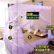 批发1.5米1.8米宫廷不锈钢落地公主蚊帐睡帐加高加粗加密蚊帐