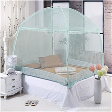 批发加高1.7米拉链式豪华宫廷式公主式圆顶蒙古包三门外贸蚊帐