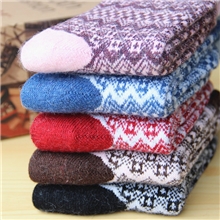 袜子厂家批发2013秋冬新款小碎花加厚保暖女士羊毛袜子女袜特价