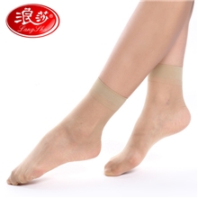 清仓正品浪莎包芯丝短丝袜批发防脱丝女士短丝袜5双装