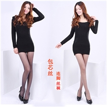 千里宏浪莎同厂丝袜批发高品质包芯丝超薄日单女士丝袜连裤袜