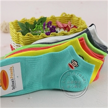 A-259袜子批发厂家外贸纯棉船袜全棉纯色男士女士袜情侣袜