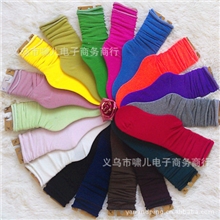 韩国加长款堆堆袜子全棉糖果色女袜A-17品质保证【特价】