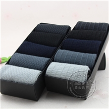 A-268B男士袜子竹纤维纯色男袜礼盒袜厂家批发盒装袜簿棉袜子