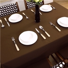 加厚纯色桌布_台布_盖布_餐桌布(咖色)