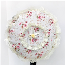 低价田园风格防尘风扇罩/电风扇罩、田园布艺风扇罩电风扇罩