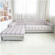 2013新品上市经典简约格子沙发搭巾高档厚实雪尼尔沙发垫