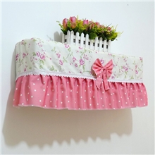 一件代发田园布艺挂式空调防尘罩挂机空调罩空调套可定做