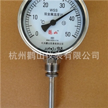 双金属温度计WSS411径向双金属温度计工业双金属WSS-411