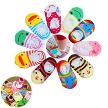 A2-41[9色船袜]超可爱卡通动物造型船袜防滑袜子/宝宝船袜/地板袜