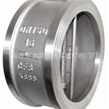 不锈钢H76X蝶式止回阀H76F蝶型对夹止回阀软密封双瓣止回阀