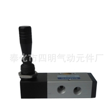 供应四明气动元件厂生产批发各种手扳阀二（三）位五通手扳阀