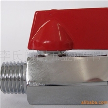 黄铜迷你球阀小铜阀门内外牙抛光镀铬2分3分4分玉环铜阀门配件