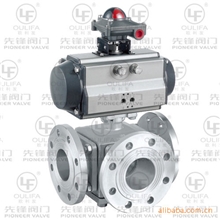 高平台三通球阀，活套法兰三通球阀